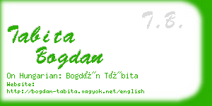 tabita bogdan business card